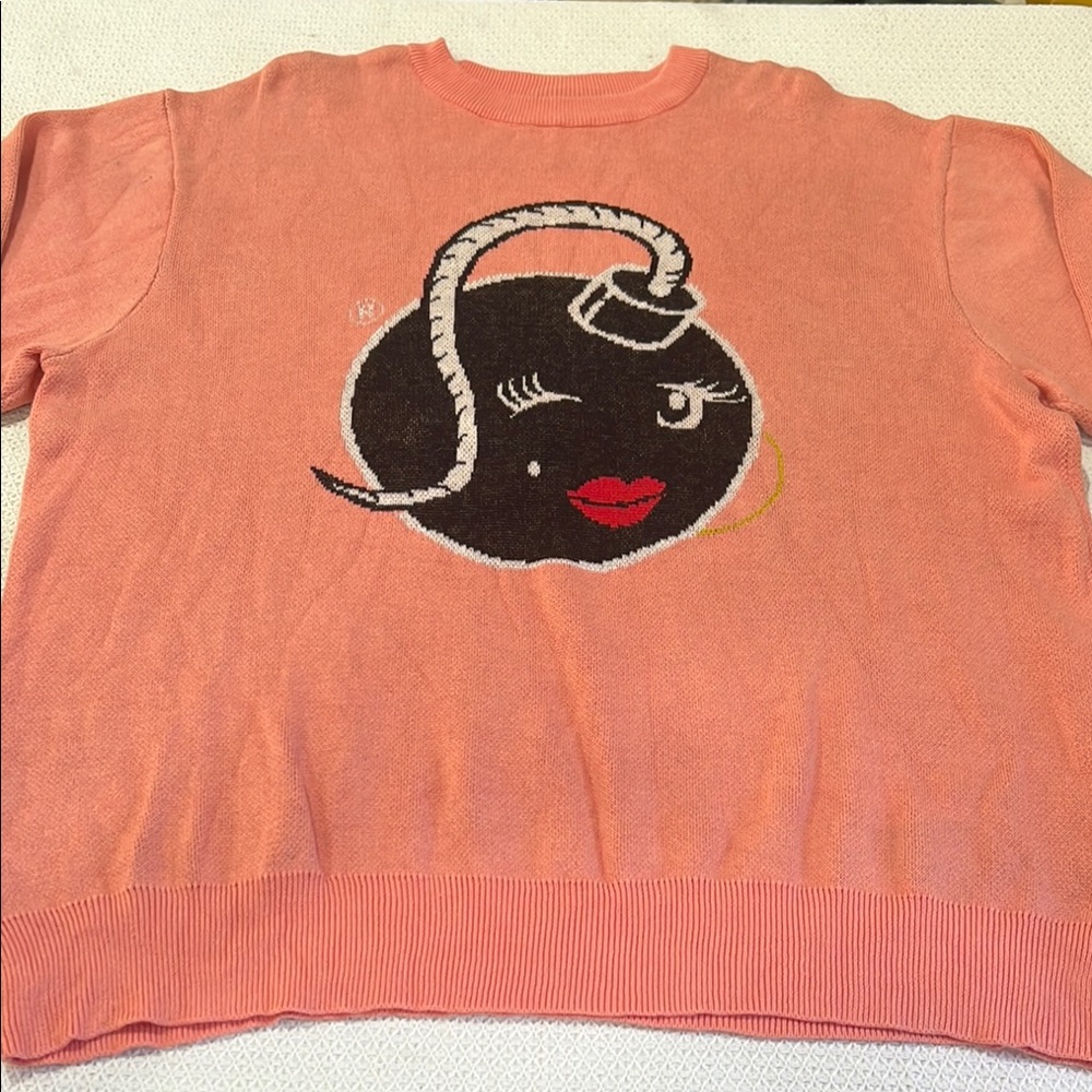 The Hundreds Pink Graphic MADAME BOMB Crew Neck Sweater , HARD TO FIND
